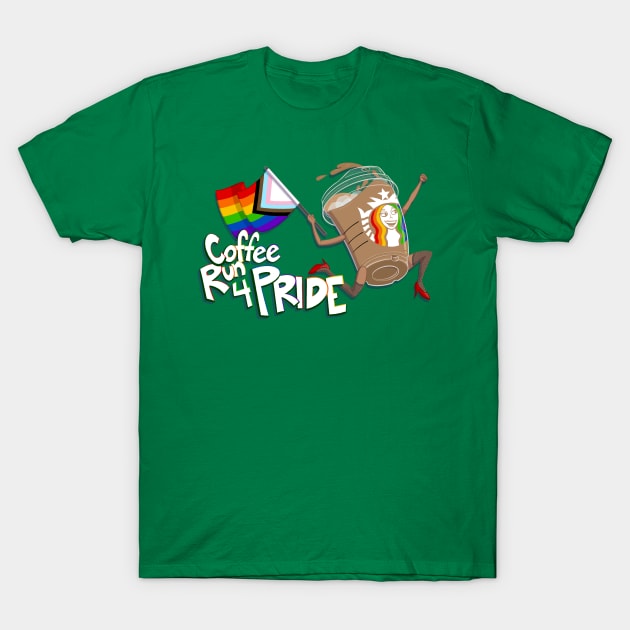 Coffee Run 4 Pride T-Shirt by PanBlanco37